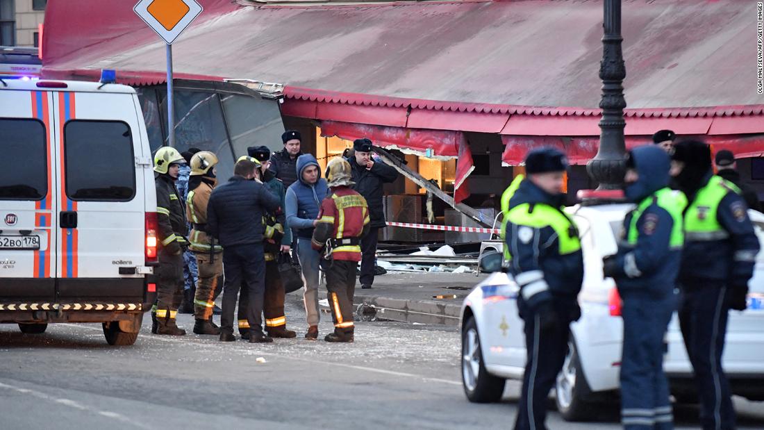 Russian authorities detain suspect over St. Petersburg cafe blast​​