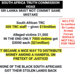 Sri Lankan Truth Commission – Sri Lanka’s Armed Forces must not fall for this trap of story-telling & confessions for compensation!