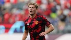 Man Utd striker Hojlund available for £30m​​