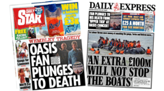 ‘Wembley tragedy’ and ‘extra £100m will not stop boats’​​