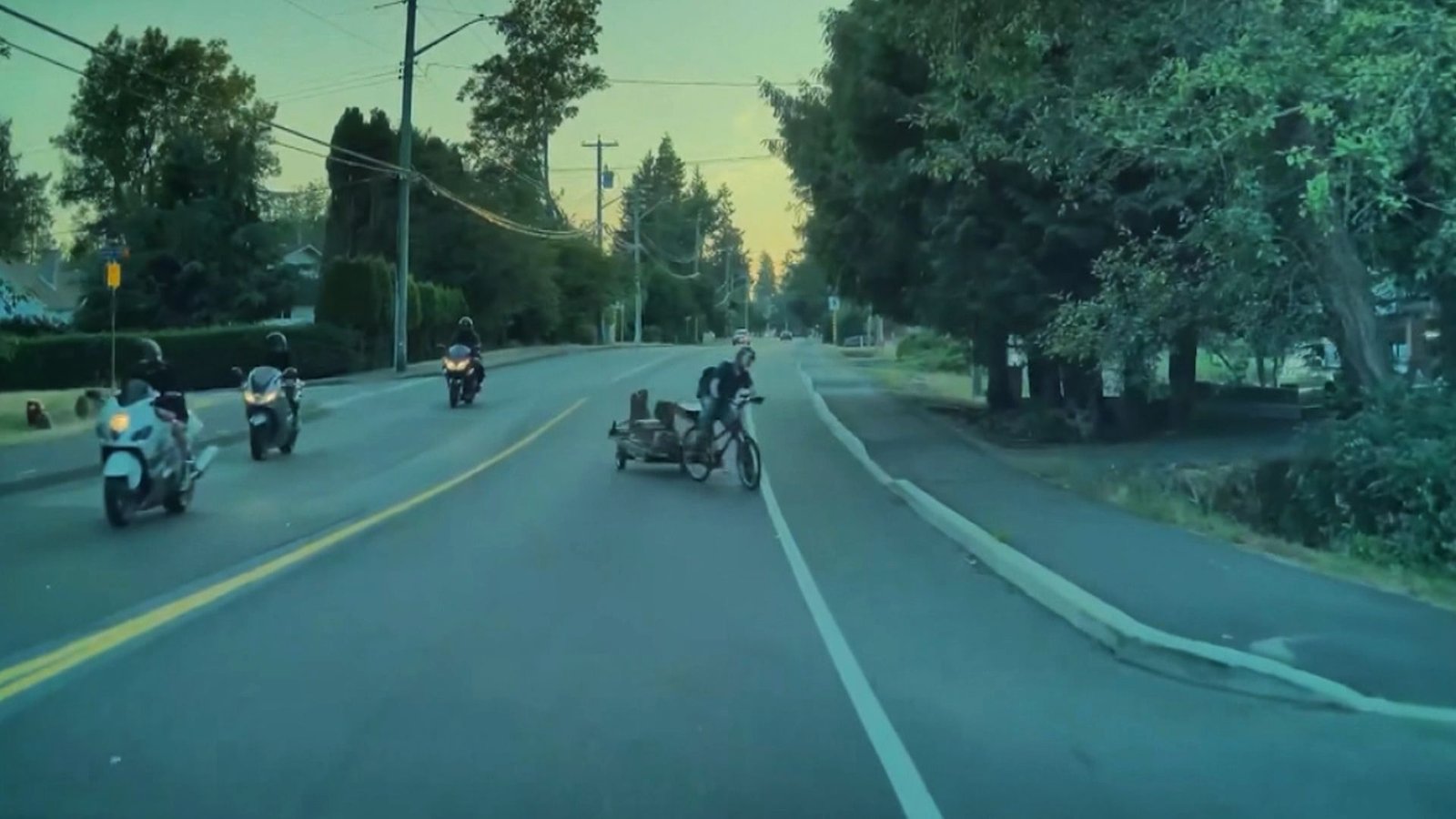 Caught on video: B.C. cyclist says motorcyclist pushed him, causing crash​Amy Judd​