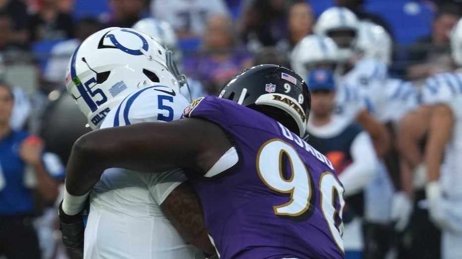 Colts quarterback Anthony Richardson exits first preseason game with injury after Ravens sack​​