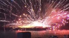 Watch: Fireworks ignite as blaze hits Japanese festival launch boats​​