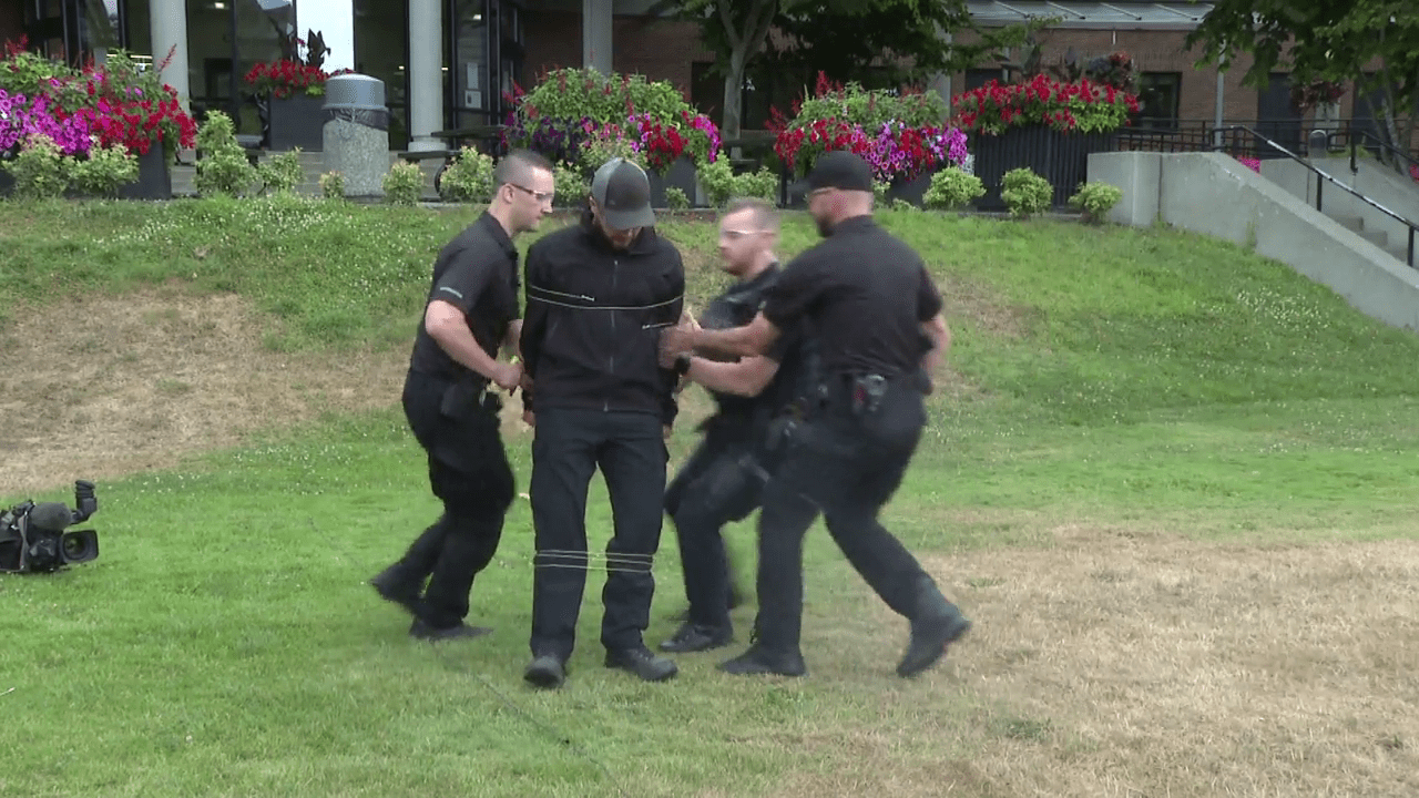Abbotsford police become 1st in B.C. to acquire ‘flying handcuffs’ as non-lethal tool​Amy Judd​