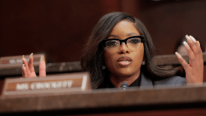 Rep. Jasmine Crockett calls Trump a ‘piece of s—‘ during liberal rally​​