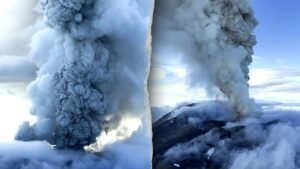 Russian volcano erupts for first time in centuries after massive earthquake strikes Kamchatka Peninsula​​
