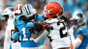 Panthers’ Xavier Legette, Browns’ Rayshawn Jenkins ejected after exchanging blows during preseason matchup​​