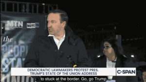 MAGA voter crashes ‘scumbag’ Dem senator’s SOTU boycott speech: ‘Go Trump!’​​