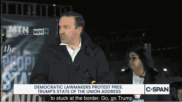 MAGA voter crashes ‘scumbag’ Dem senator’s SOTU boycott speech: ‘Go Trump!’​​