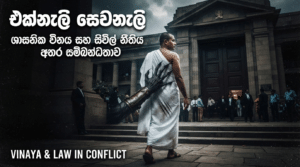 එක්නැලි සෙවනැලි: ශාසනික විනය සහ සිවිල් නීතිය අතර සම්බන්ධතාව